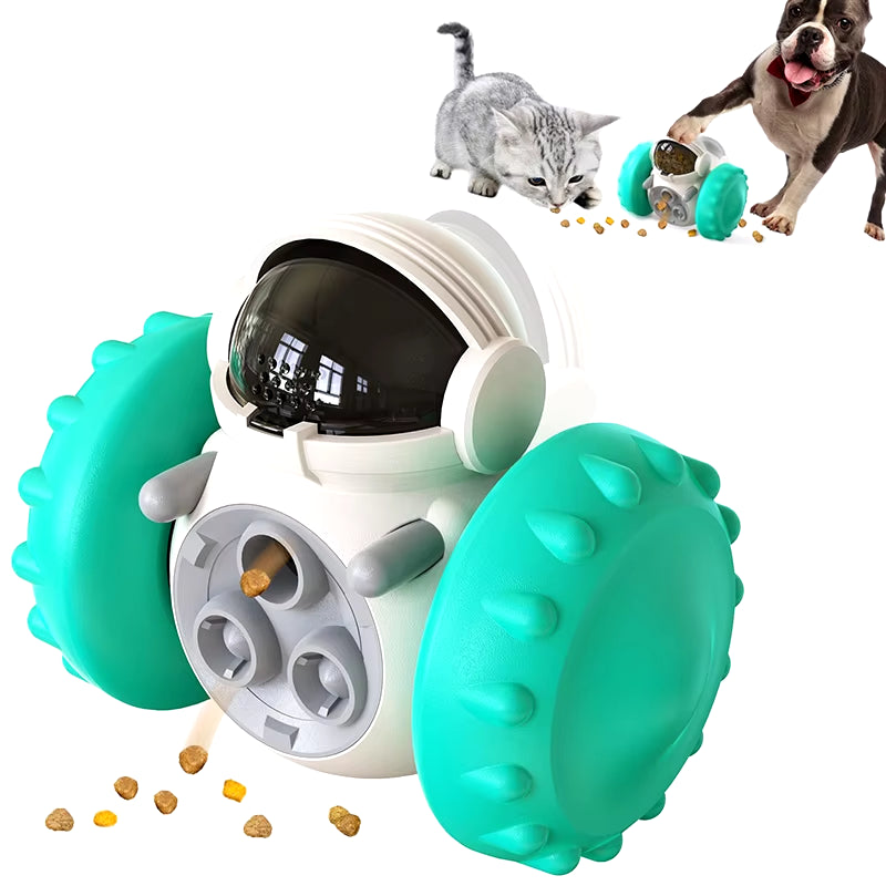 Dog Treat Leaking Toy for Small Big Dogs Tumbler Interactive Toys Puppy Cat Slow Food Feeder Dispenser IQ Training Accessories