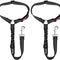 Dog Seat Belt for Car, 2 Pack Dog Car Harness Seatbelt Adjustable with Elastic Bungee Buffer, 2 in 1 Pet Car Leash Headrest Restraint Dog Reflective Safety Tether (Black, Headrest)